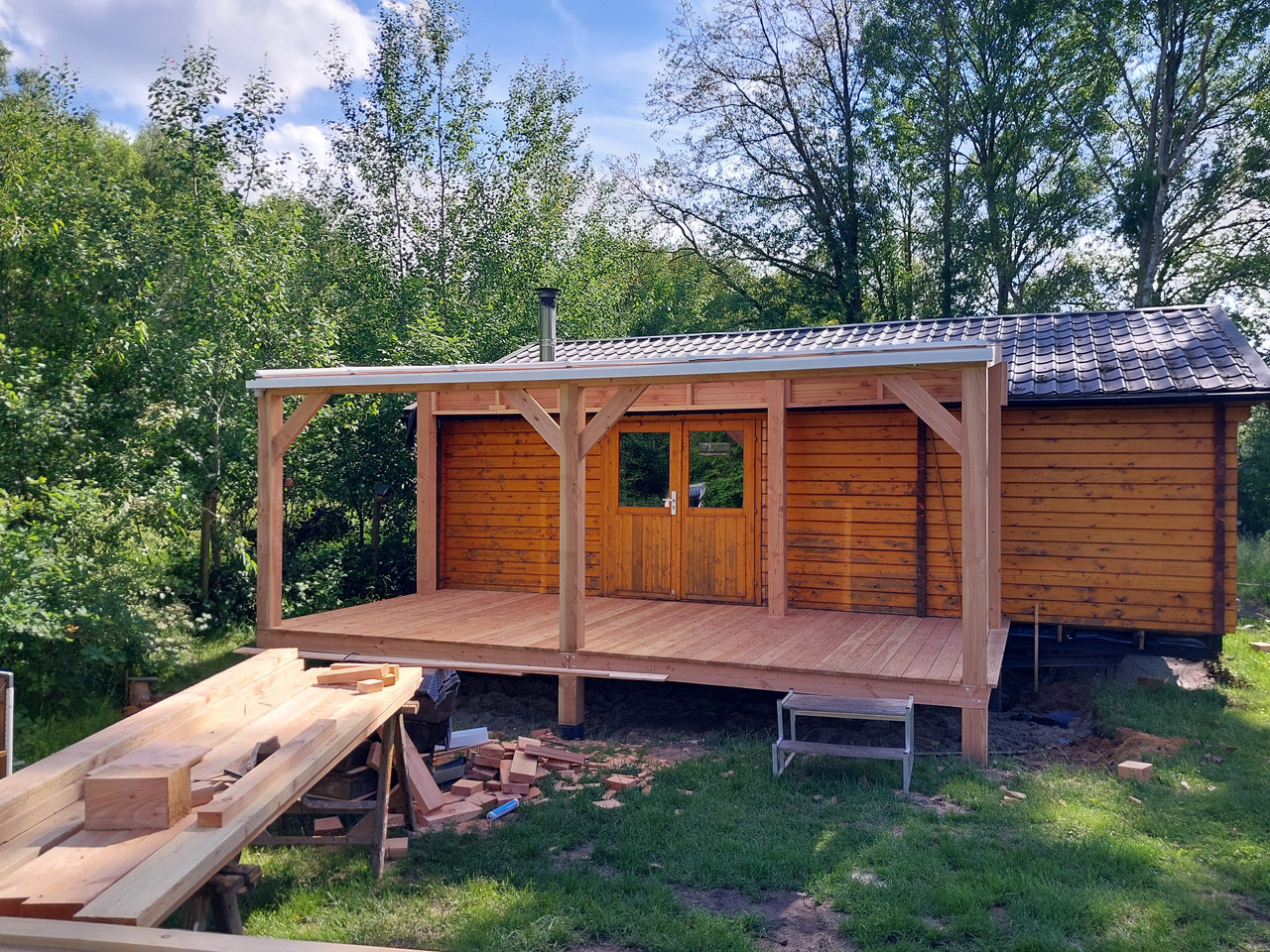 Veranda uitgevoerd door R. Keen Houtbouw & Montage - foto 8